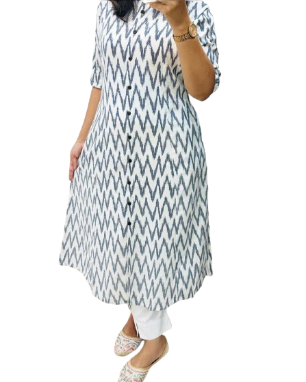 Aline kurti pattern paired with Ankle length pant
